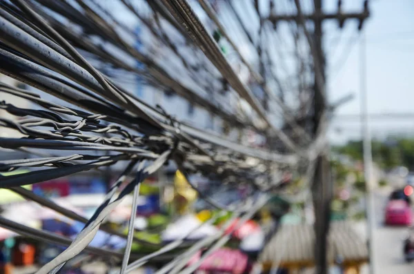 Confuse Wire Work Bangkok Thailand — Stock Photo, Image