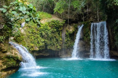 Kawasan Falls on Cebu island in Philippines clipart
