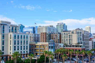 Tarihi bölge Gaslamp Quarter, San Diego, Kaliforniya, ABD  