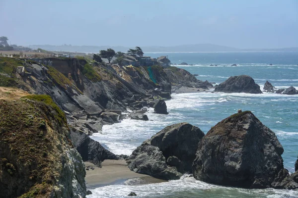 Plaża Pacific Ocean północnej Kalifornii, Usa — Zdjęcie stockowe