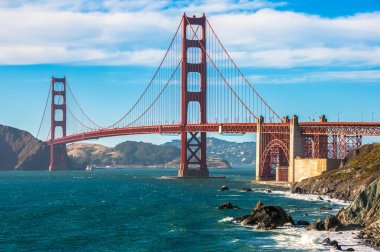 Golden Gate Köprüsü San Francisco, California, ABD dönüm noktası
