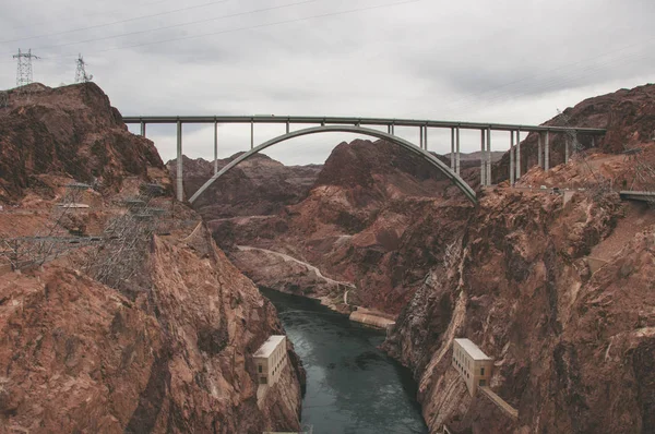 Puente en la presa Hoover, Nevada - Arizona, Estados Unidos — Foto de Stock