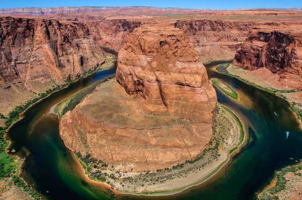 Colorado river in canyon, Horseshoe Bend, Arizona — Stock Photo, Image