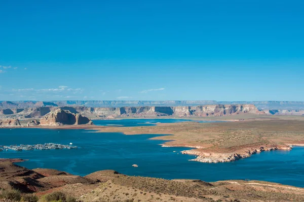 Marina in Powell Lake, Arizona, USA — Stock Photo, Image