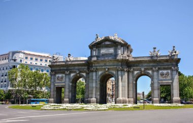 Arch zafer - kapısı Alcala, Madrid, İspanya