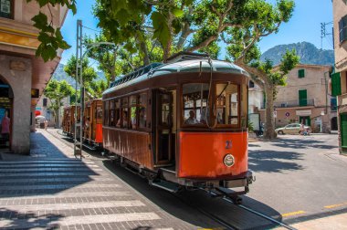 Nottingham, Mallorca, İspanya - 16 Haziran 2013: Nottingham eski tramvay