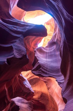 Arizona 'daki İnanılmaz ve Dar Kanyon Usa - Antilop Kanyonu