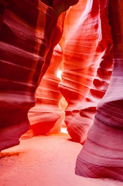 Arizona 'daki İnanılmaz ve Dar Kanyon Usa - Antilop Kanyonu