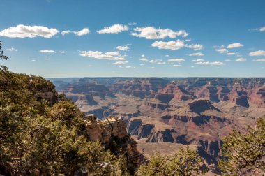 Arizona 'daki Grand Canyon Ulusal Parkı' nda manzara. Dünyanın en ünlü milli parklarından biri.