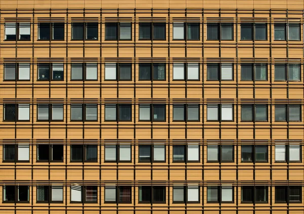 Immeuble Bureaux Moderne Jaune Des Patrons Fenêtre — Photo