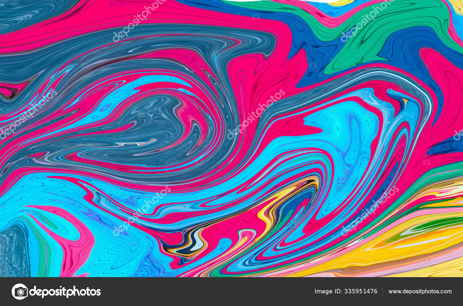 Liquid Acrylic Paint Background. Fluid Painting Abstract Texture