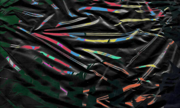 Achtergrond Textuur Van Een Polyethyleen Plastic Transparante Zwarte Plastic Folie — Stockvector
