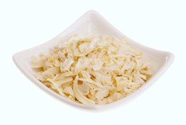 Beyaz arka plan üzerinde kuru soğan