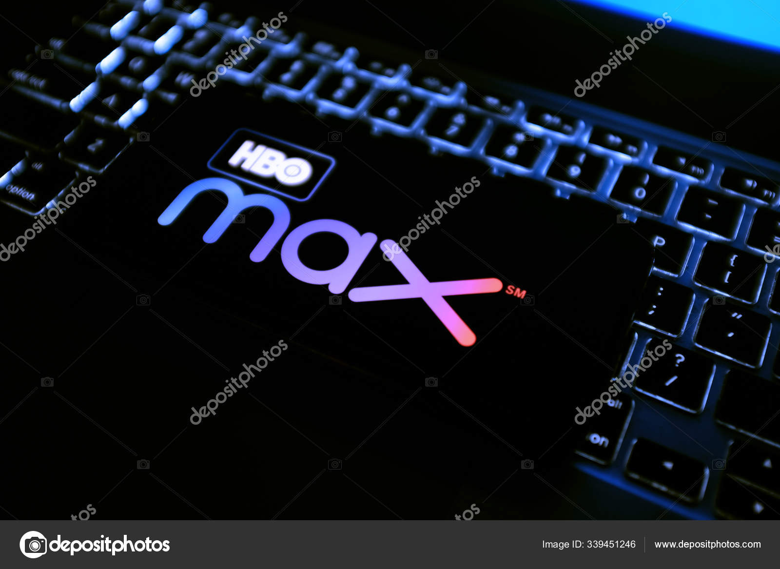 Smart Phone Hbo Max Logo Upcoming Video Demand Internet Service — Stock ...