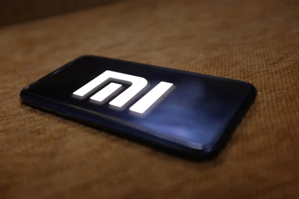 Smartphone Logo Xiaomi Inc Company Dedicated Design Sale Smartphones Apps — 스톡 사진