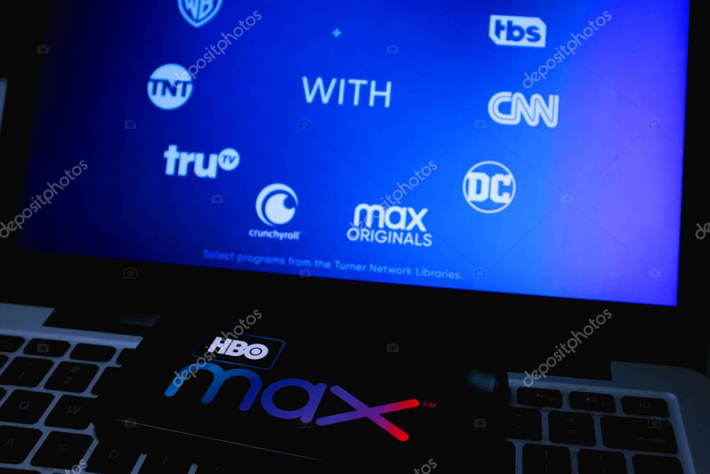 Smart phone with the HBO Max logo is an upcoming video on demand internet service.Sunday, November 17, 2019, New York, United States.