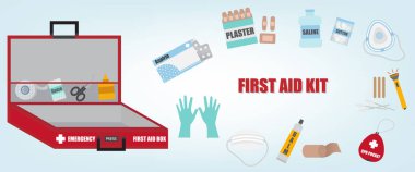 Acil Durum Araçları ve İlaçları ile İlkyardım Çantası