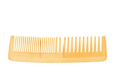 Tarak ahşap, beyaz arkaplanda izole