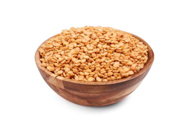 Tahta kasede, yalıtılmış bezelyeler..