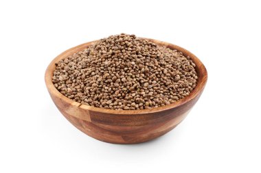 Tahta kasede kenevir tohumu, izole edilmiş..