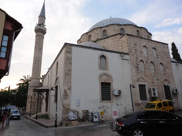 Ancienne Mosquée Dans Vieille Ville Antalya — Photo
