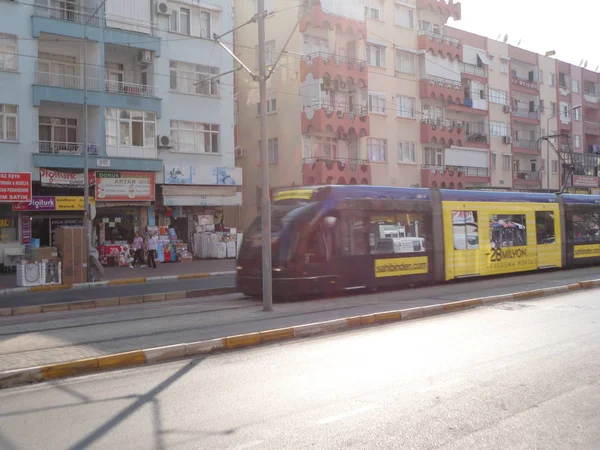 Modern Tram City Center Antalya — Stock Photo, Image