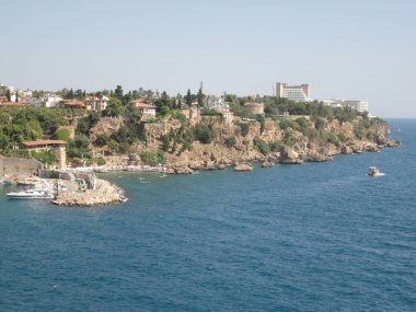Eski şehir ve deniz manzarası, Antalya
