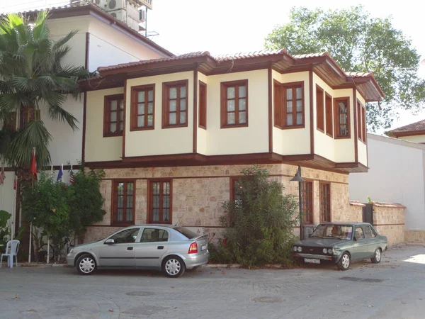 Ottoman Style Houses Kaleici Antalya — Stock Photo, Image