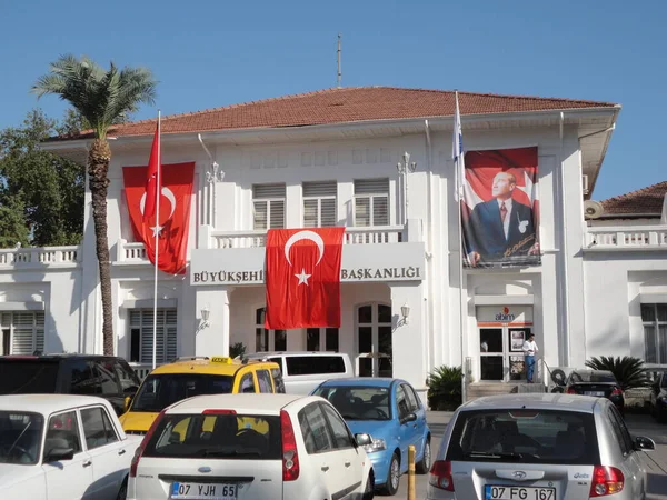 Het Administratiegebouw Van Stad Antalya — Stockfoto