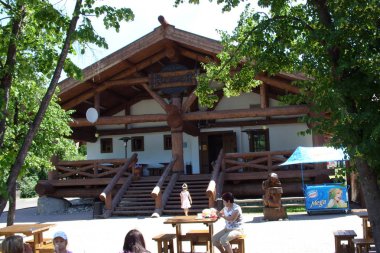 Belokurikha, Altai 'deki fast food restoranı.