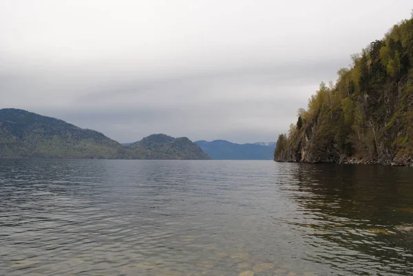 Majestuosa Extensión Del Lago Teletskoye Altai —  Fotos de Stock