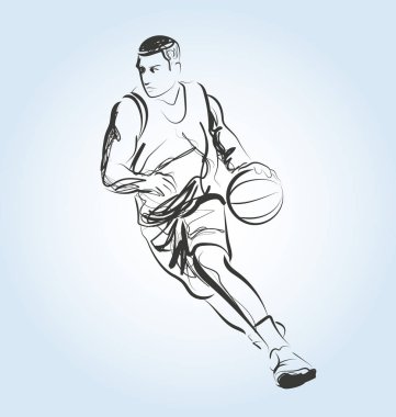 Bir basketbol oyuncusu taslağını hattı