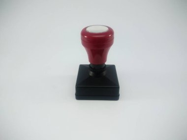 Modern Plastic Stamp On a White Background