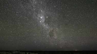 Samanyolu gece gökyüzü üzerinde