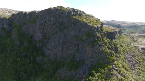 Dağ Kayalar Havadan Görünümü — Stok video