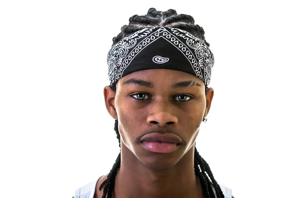 Joven hombre negro con do-trapo — Foto de Stock