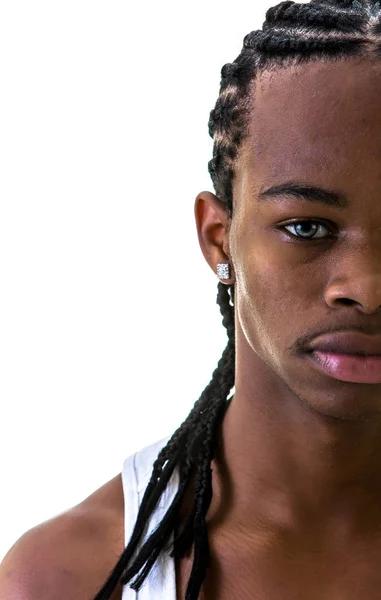 Retrato de hombre joven afroamericano — Foto de Stock