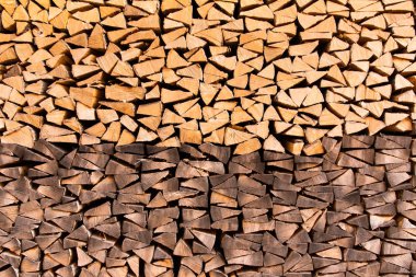 bir yığın yığın odun