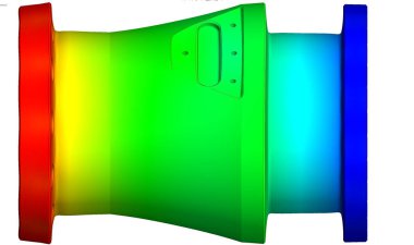 Bir sonlu element metodunun yer değiştirme simülasyonu 