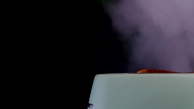 Tost makinesinde yanmış ekmek. Nefis, lezzetli sandviç kahvaltı ekmeği.