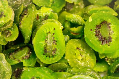 Kurutulmuş korunmuş kivi arka plan