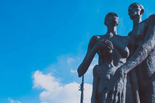 Moskva, Ryssland, 22 mars 2020: Monument över tragedin med folket i Victory Park på Poklonnaya Hill, rest till minne av offren för det fascistiska folkmordet — Stockfoto