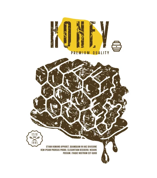 Lager vektorillustration av honeycomb — Stock vektor