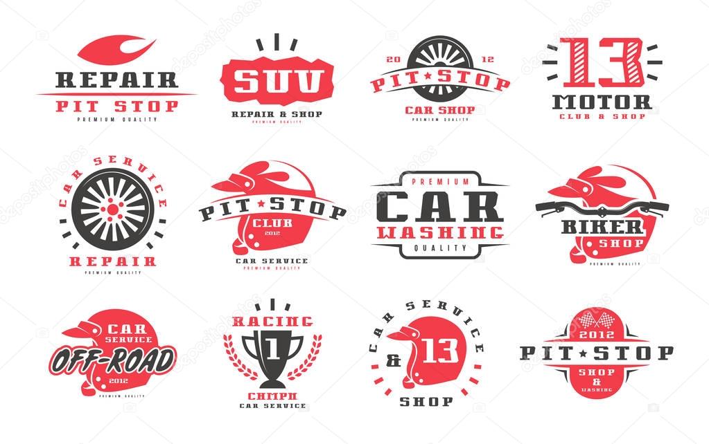 Car races and service badges