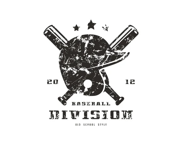 Emblema del equipo de béisbol. Diseño gráfico para camiseta — Archivo Imágenes Vectoriales