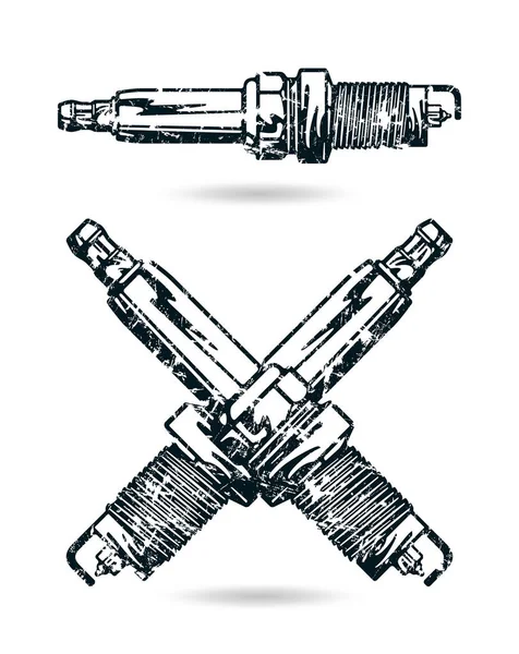 Illustration of spark-plug — Stock Vector