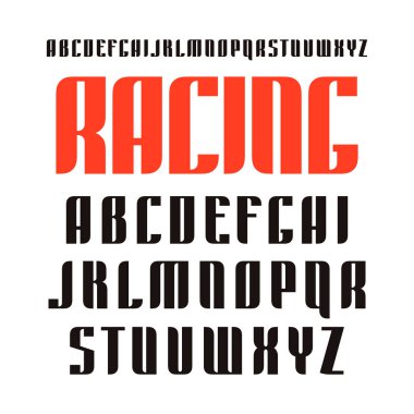 Dekoratif sanserif yazı tipi