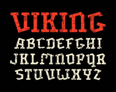 Tarihi tarzda dekoratif serif yazı tipi