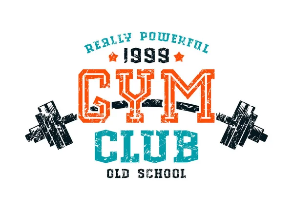 Gym club emblem — Stock Vector