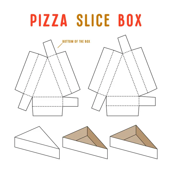 Lager vektor kryssrutan för pizza slice — Stock vektor